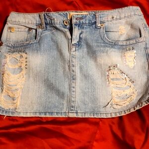 Z Cavaricci light jean skirt